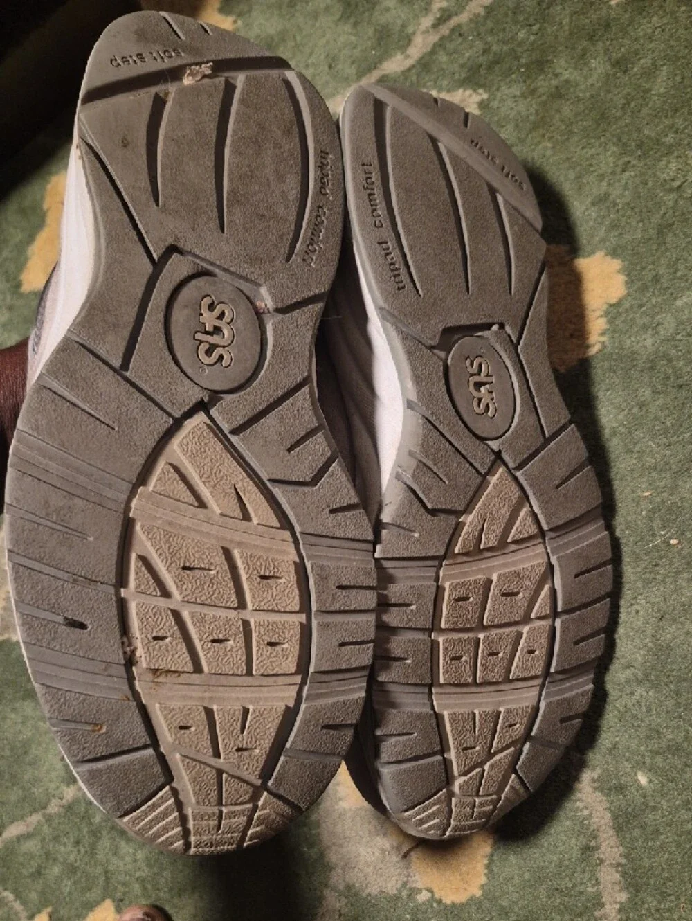 SAS Men's Gray Suede & Mesh Velcro Sneakers